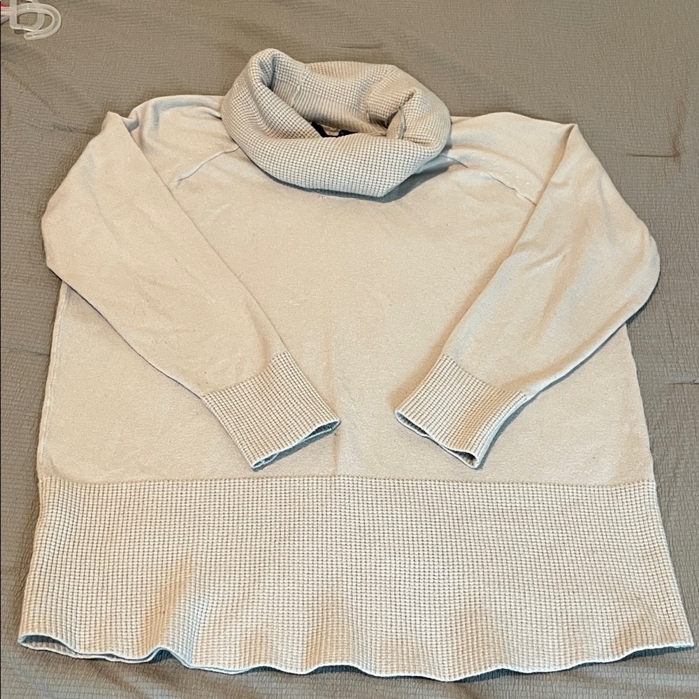 Cyrus Cream Cowl Neck Sweater